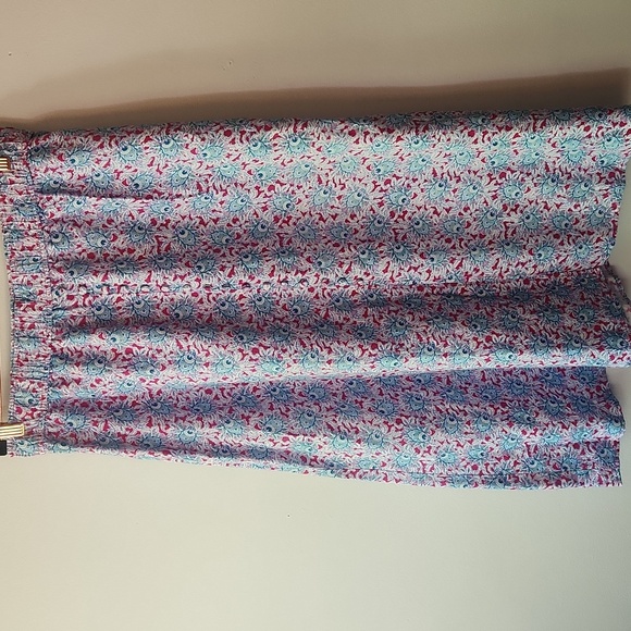 LOFT Dresses & Skirts - NWT LOFT Linen Blend Midi Skirt Floral Slit Button Front Work Casual, Size L
